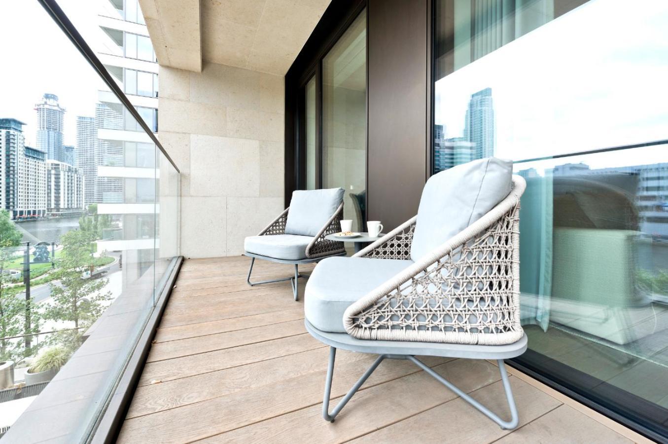 Elegant And Modern Apartments In Canary Wharf Right Next To Thames London Exterior foto