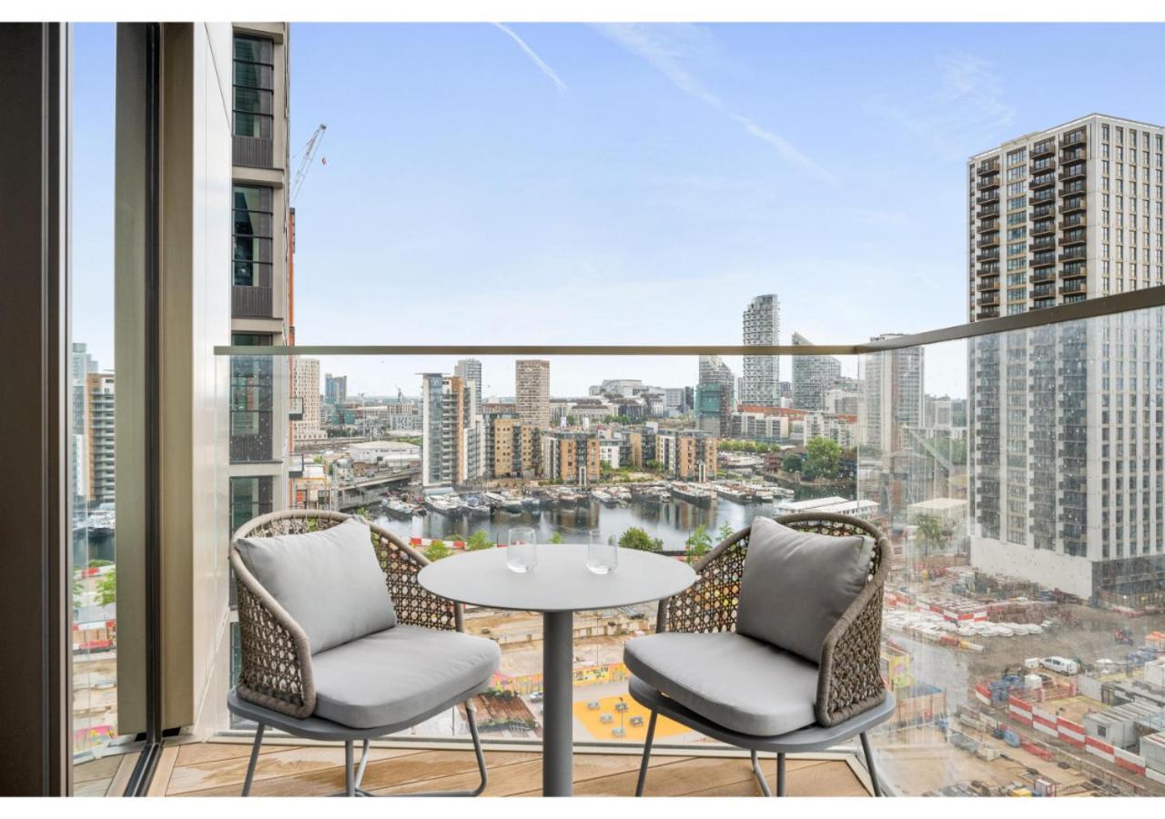 Elegant And Modern Apartments In Canary Wharf Right Next To Thames London Exterior foto