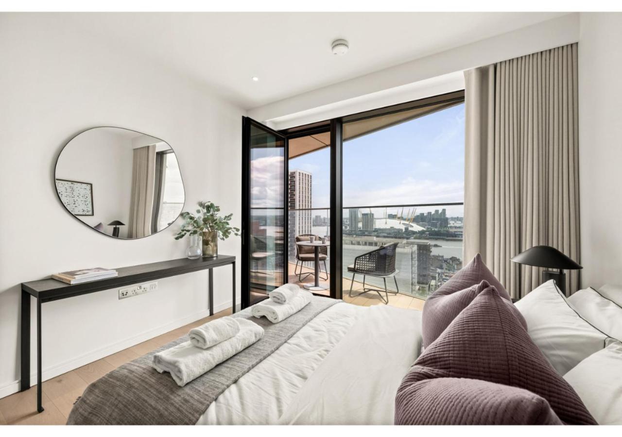 Elegant And Modern Apartments In Canary Wharf Right Next To Thames London Exterior foto