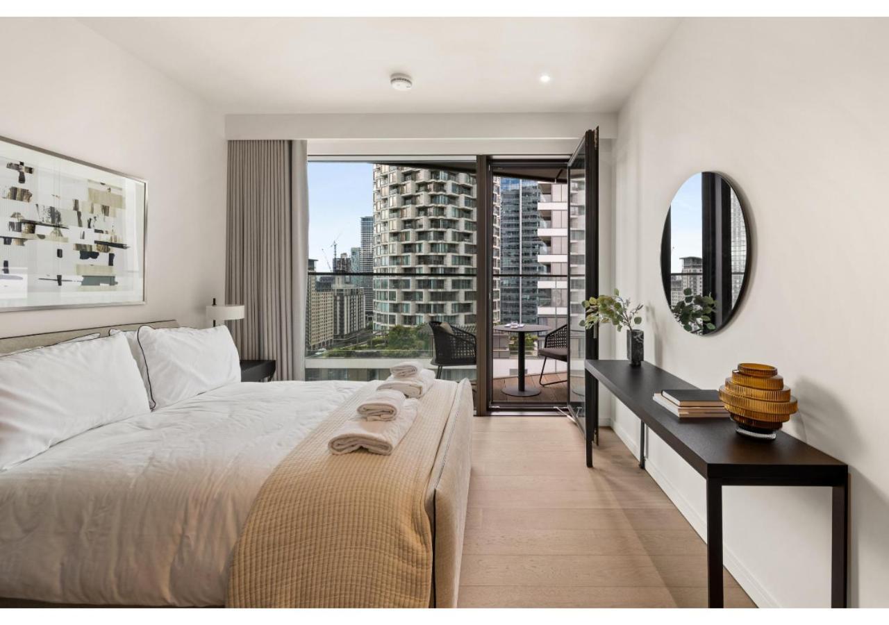 Elegant And Modern Apartments In Canary Wharf Right Next To Thames London Exterior foto