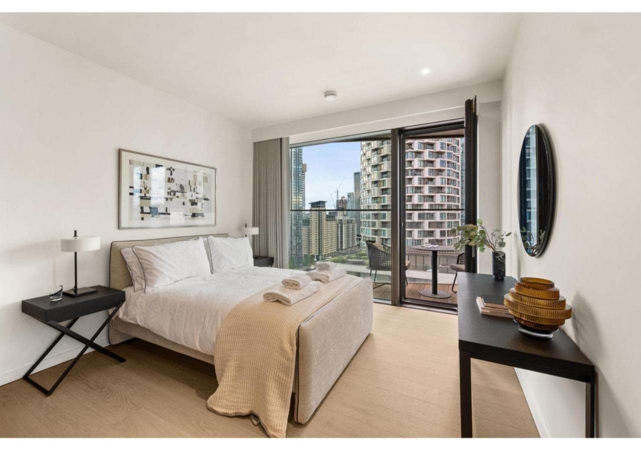 Elegant And Modern Apartments In Canary Wharf Right Next To Thames London Exterior foto