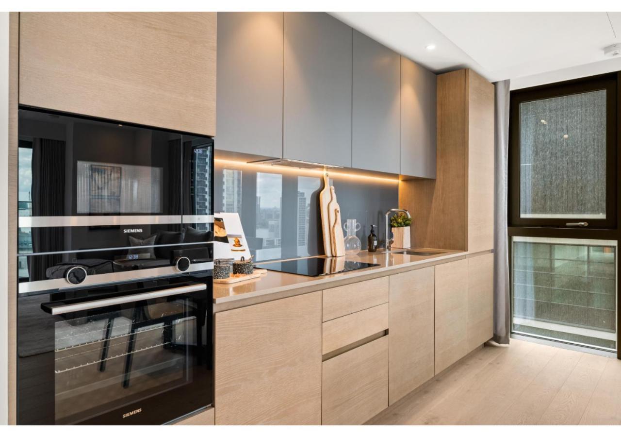 Elegant And Modern Apartments In Canary Wharf Right Next To Thames London Exterior foto