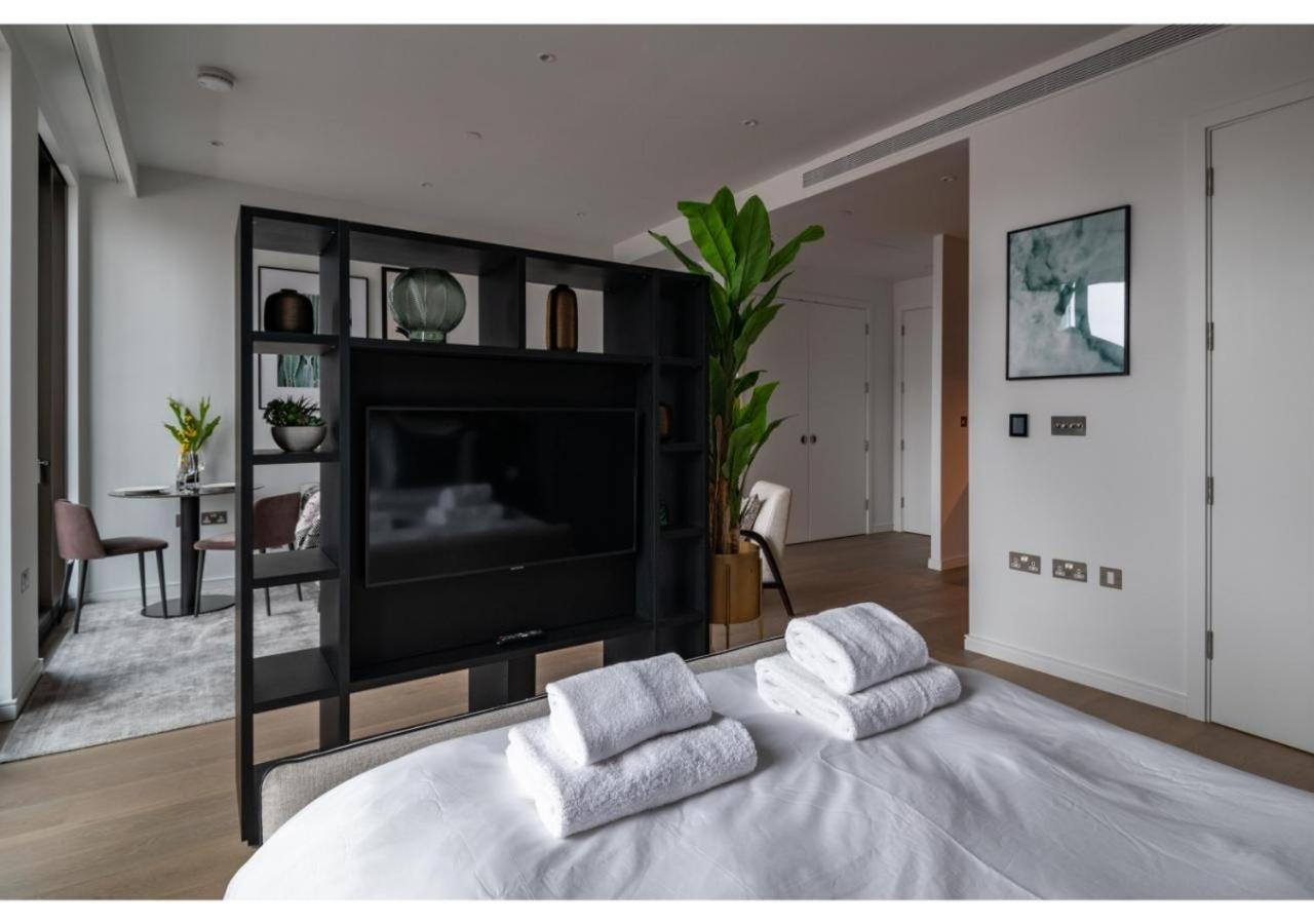 Elegant And Modern Apartments In Canary Wharf Right Next To Thames London Exterior foto