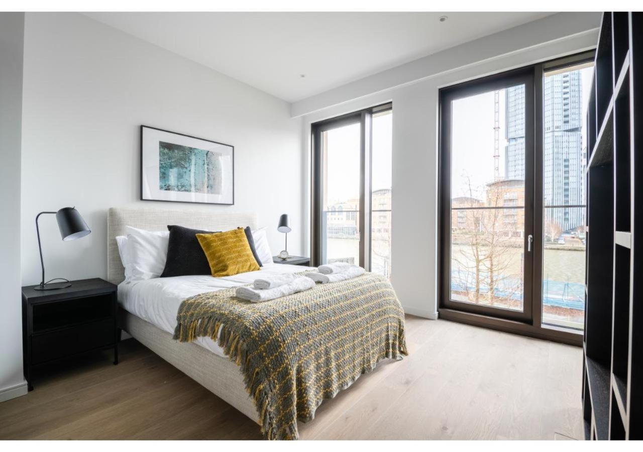 Elegant And Modern Apartments In Canary Wharf Right Next To Thames London Exterior foto